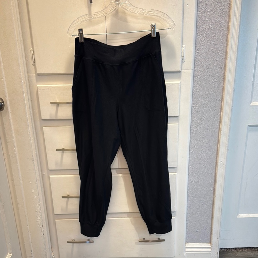 Petite Women's Black Joggers